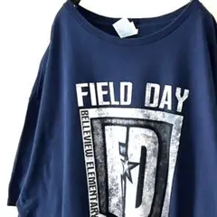 デルタ FIELD DAY Tシャツ 2XL ネイビー 紺色 古着