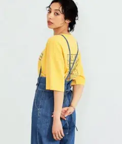 【新品タグ付】SOMETHING 2WAYリボンサロペット　フリーサイズ