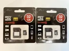 32GB microSDHCカード（Class10）2枚セット