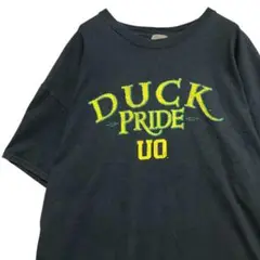 BJEW ロゴ Tシャツ 古着 黒 ダック Duck 英語 ワード