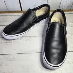 VANS SLIPON V98L+ ブラック レザースリッポン 27.5cm