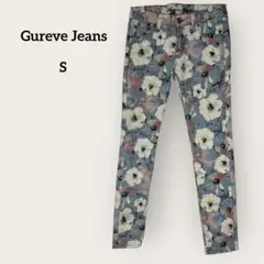Gureve Jeans 花柄スキニーパンツ Sサイズ　カジュアル フェミニン