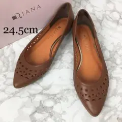 DIANA ダイアナ パンプス フラットシューズ 日本製 24.5