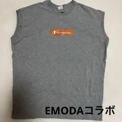値下げ‼️EMODA champion コラボ　トップス　グレー