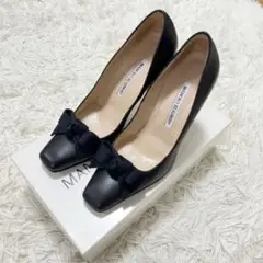 【美品】Manolo Blahnik マノロブラニク パンプス エナメル