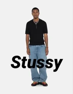 Stussy HALF ZIP POLO SWEATER