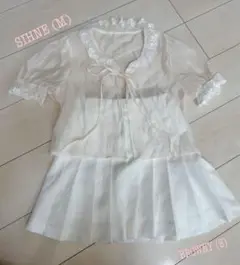 バレエコア フレンチガーリー♡白系ふわふわガーリーセット♡
