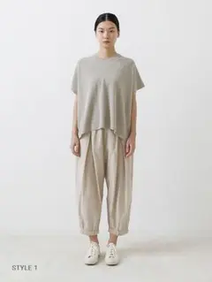 2025年 evam eva クロップドパンツМ　24,200円