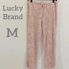美品 ♡【M】 Lucky Brand ベビーピンク ペイズリー柄ルームウェア