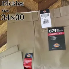 新品未使用 ディッキーズ874ワークパンツ カーキ 34×30 ゴールデンサイズ