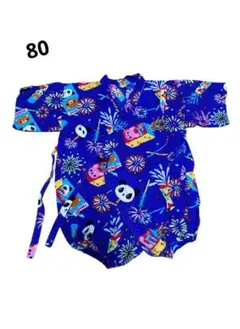 男の子　甚平　ロンパース　80