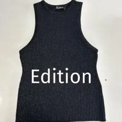 【美品】Edition （エディション）ラメニットタンクトップ トゥモローランド
