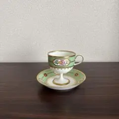 【希少】中山陶器　ステムウェア　カップ＆ソーサー