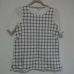 pierre cardin チェック柄 半袖Tシャツ 40