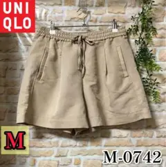 UNIQLO ウエストゴム ショート パンツ ベージュ M 080085 値下げ