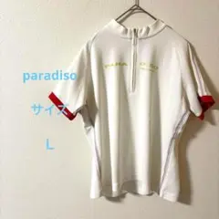 paradiso パラディーゾ ホワイト半袖シャツ