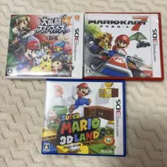 マリオカート7.3Dランド.大乱闘スマッシュブラザーズ３点セット