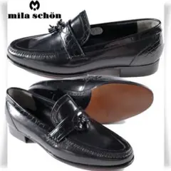 mila schon/ミラショーン 牛革レザー タッセルシューズ 24.0cm