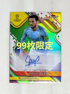 ダビド・シルバ 直筆サインカード 2025 Topps 99枚限定マンチェスター