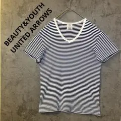 ビューティー＆ユース ユナイテッドアローズ　メンズ　半袖　Tシャツ　Vネック　L