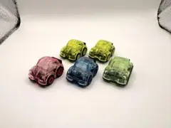 【希少】フォルクスワーゲンビートル・カラフルクリアミニカー5台セット