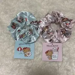【新品タグ付き】ハローキティ 日焼けキティ シュシュ　2種類