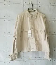 ♡新品未使用タグ付き♡nikoand CサテンドロストミニタリーJK