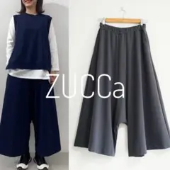 美品 ZUCCa インレーパンツ サルエルパンツ グレー S ズッカ