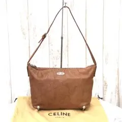 CELINE セリーヌ ブラゾン エンボスレザー ハンドバッグ ヴィンテージ
