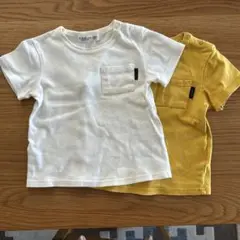 ホワイト・イエロー Tシャツセット 95cm