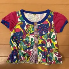 バックアレイ  パフスリーブ  tシャツ  レトロ　120