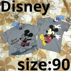 新品 ☆ ミッキーマウス ☆ Tシャツ ☆ 2枚セット ☆ ベビー ☆ 90