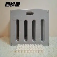 【極美品】西松屋 たためるベビーサークル ホワイト グレー 10枚セット