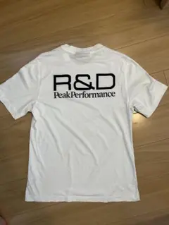 Peak Performance バックプリントコットンTシャツ　Sサイズ　白