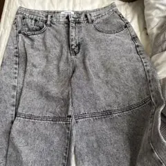 TRIPLE J パッチワークデニムパンツ グレー　デニム