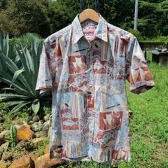 アロハシヤツMADE IN HAWAI USA リバースウイーブ90s
