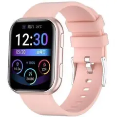 スマートウォッチ 1.75インチ大画面 スマホ探し ピンク