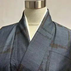 KU1824 大島紬 身丈153.5cm 着物 正絹
