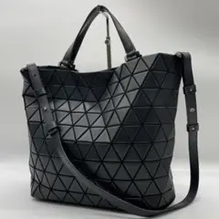 【美品】バオバオイッセイミヤケ 2way ショルダーバッグ ブラック