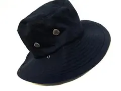 【匿名配送】美品(株)フクヤ COTTONスナップアドベンチャーハットBLACK
