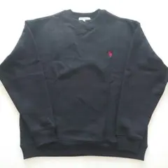 【新品】U.S. POLO ASSN. シンプルなトレーナー ブラック Mサイズ