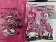 Happyくじ　マイメロディ　クロミ　6点セット
