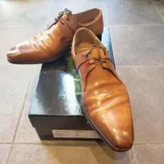 MAGNANNI キャメル レザーシューズ 40 25.0cm