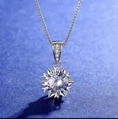 新品 2.0ct ダイヤモンドしろがねのネックレス0221