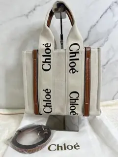 Chloe バッグ woody スモールトートバッグ