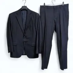 【美品】ゴタイリク×デルフィノ　М　ネイビー　ストライプ　イタリア生地　日本製