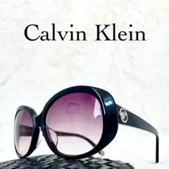 美品　Calvin Klein　サングラス　パープルレンズ　ブラックフレーム