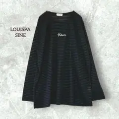 LOUISPA SINE シアーボーダー カットソー 日本製 ゴールド刺繍