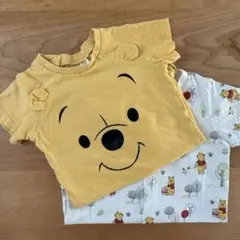 ★お値下げ中★【H&M】プーさん　ロンパース 80cm 2枚セット　半袖