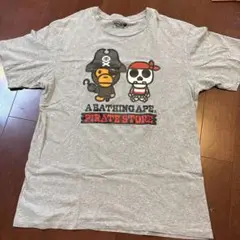 A BATHING APE パイレーツ Tシャツ XL グレー